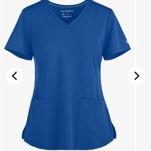 Healing Hands Royal Blue Scrub top